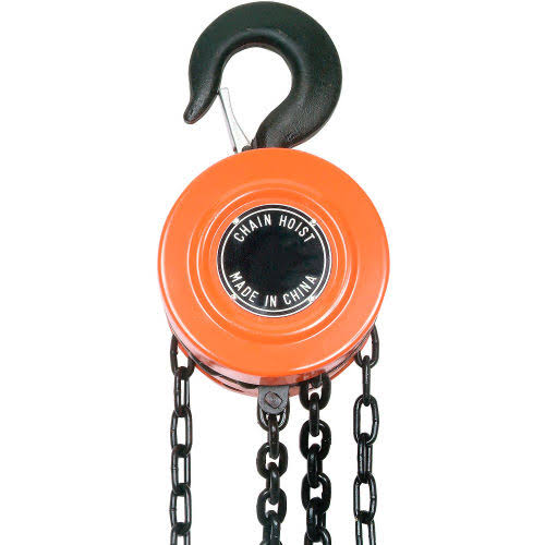 Manual Chain Hoist 20 Foot Lift 2,000 Pound Capacity X664420