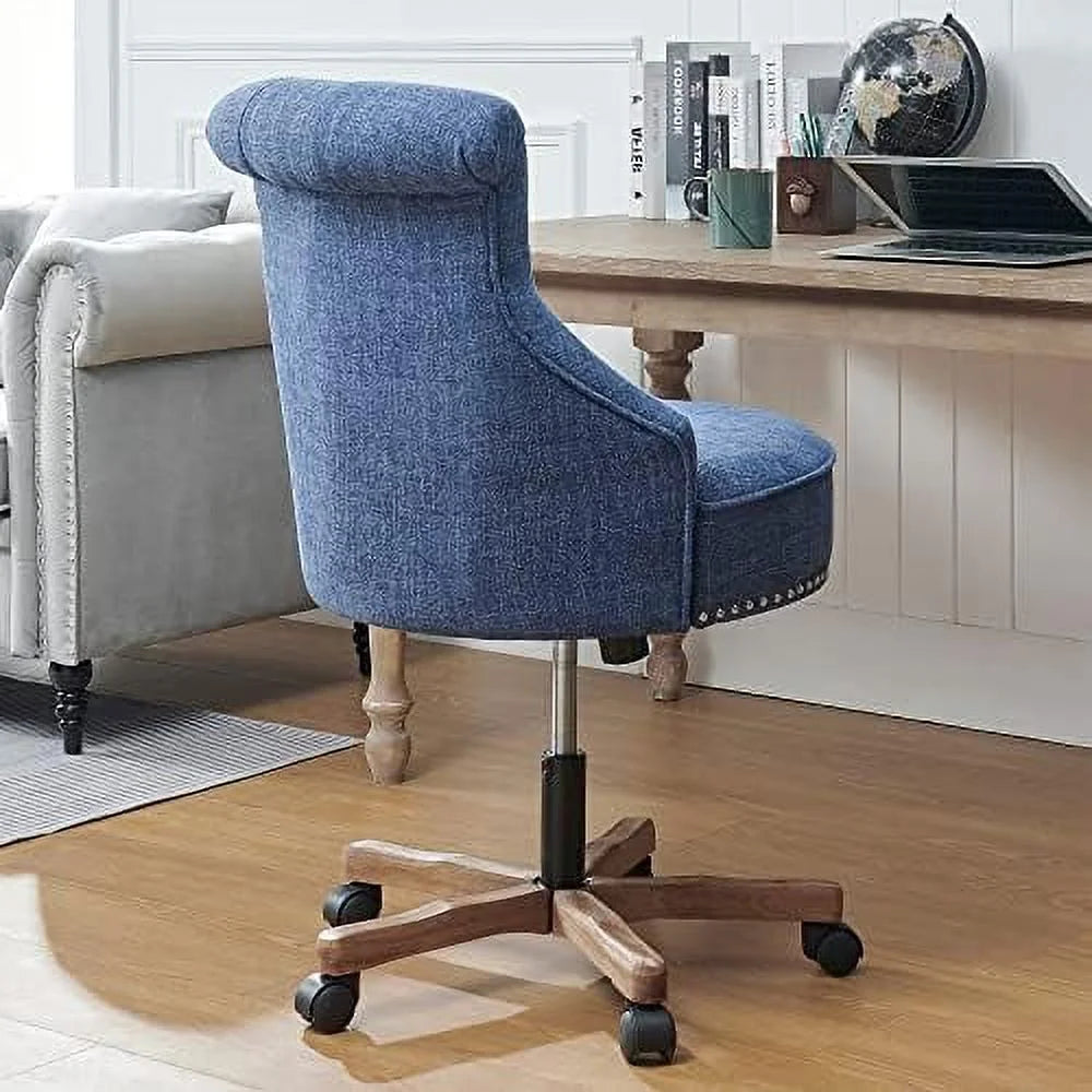 Blue Swivel Office Chair with Wheels Z5247