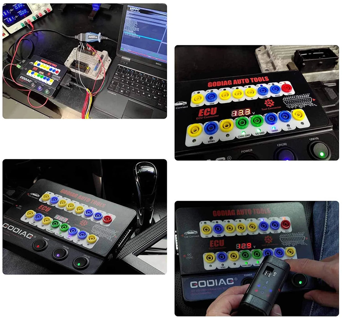 OBDII Protocol Detector Breakout Box ECU Connector V6888