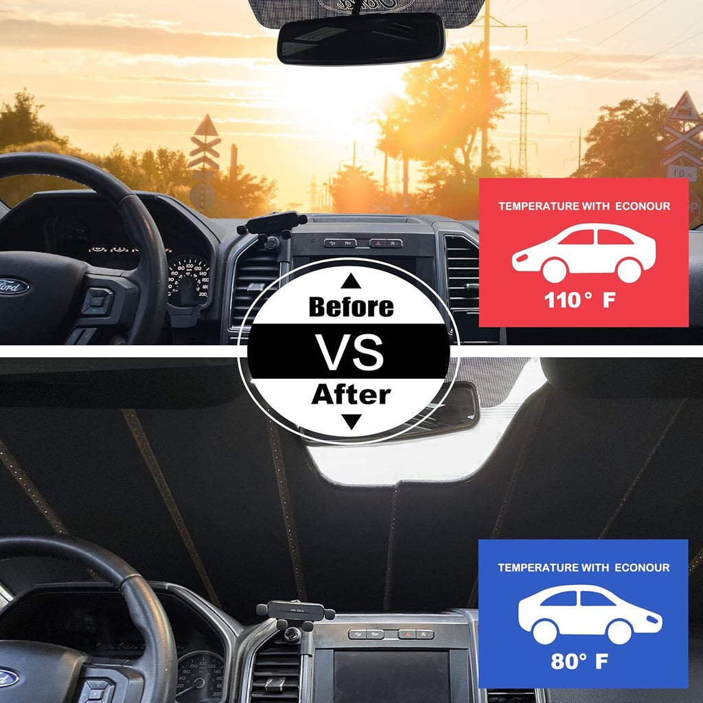 Front Windshield Sun Shade Pack of 2 O879672