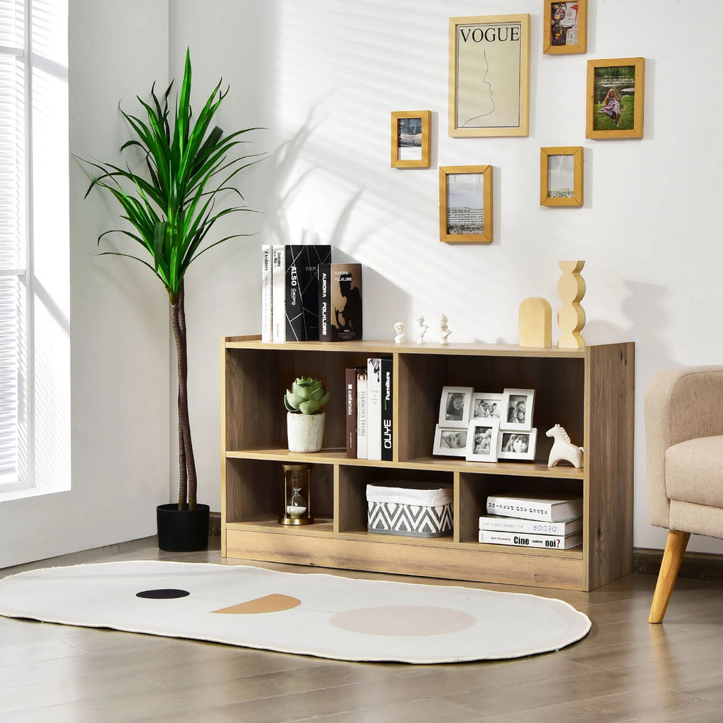 White 5-Cube Wood Bookcase H950306