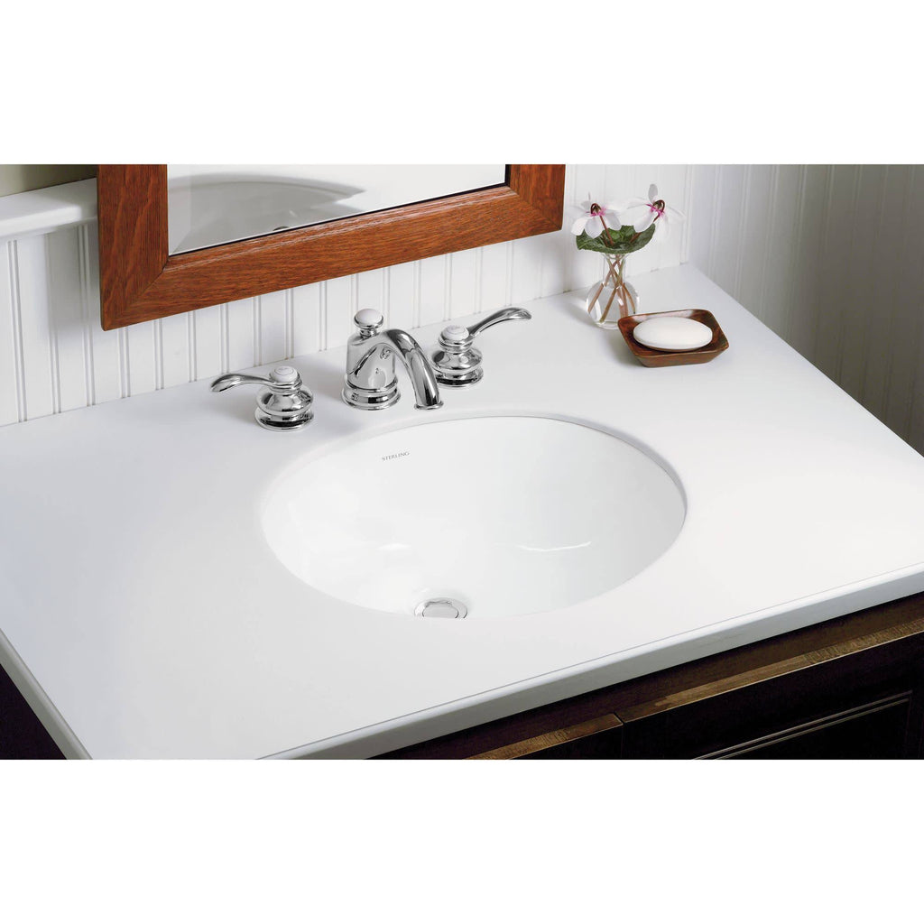 Oval Undermount Bathroom Sink with Overflow O350