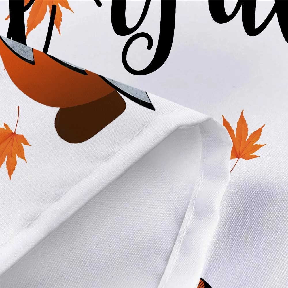 Fall Gnomes Fabric Shower Curtain Set with Hooks 72X72" A531909