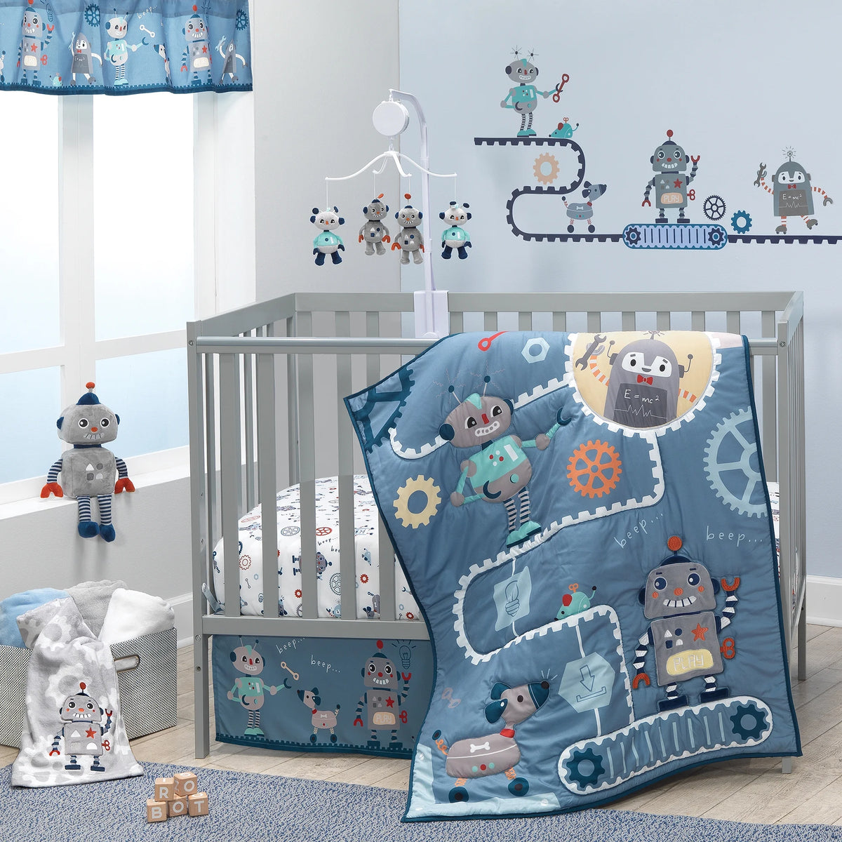 Gray/Blue Plush Stuffed Animal Toy C20193