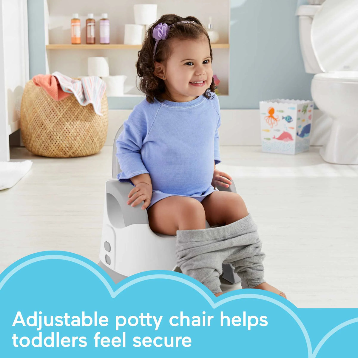 Adjustable Toddler Training Toilet with Removable Bowl F795
