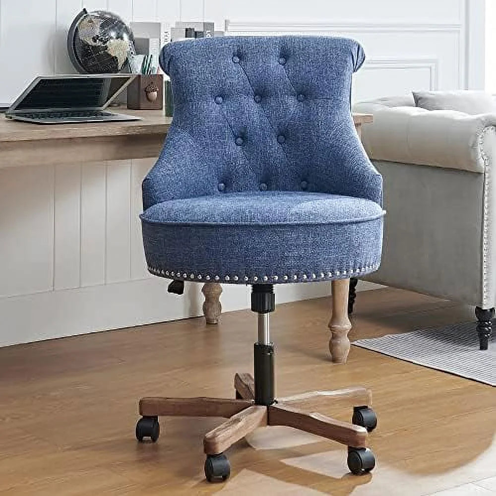 Blue Swivel Office Chair with Wheels Z5247