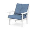 White Sky Blue Deep Seating Chair X64652