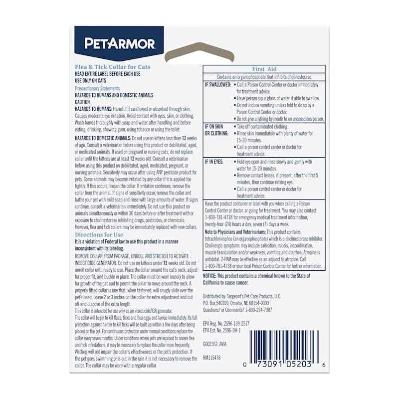 Flea & Tick Collar for Cats Z618