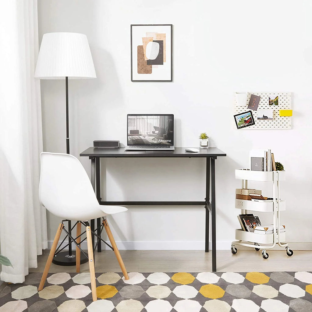 Black Small Computer Desk with Metal Frame L222225