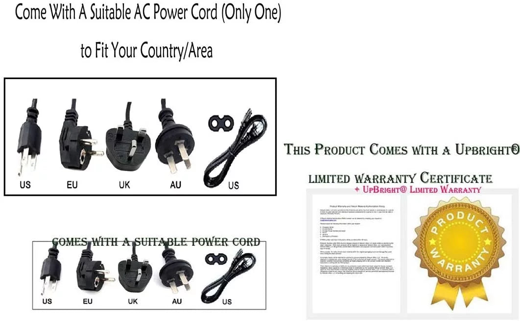 9V 1A Switching Power Supply Cord Cable Battery Charger Q545