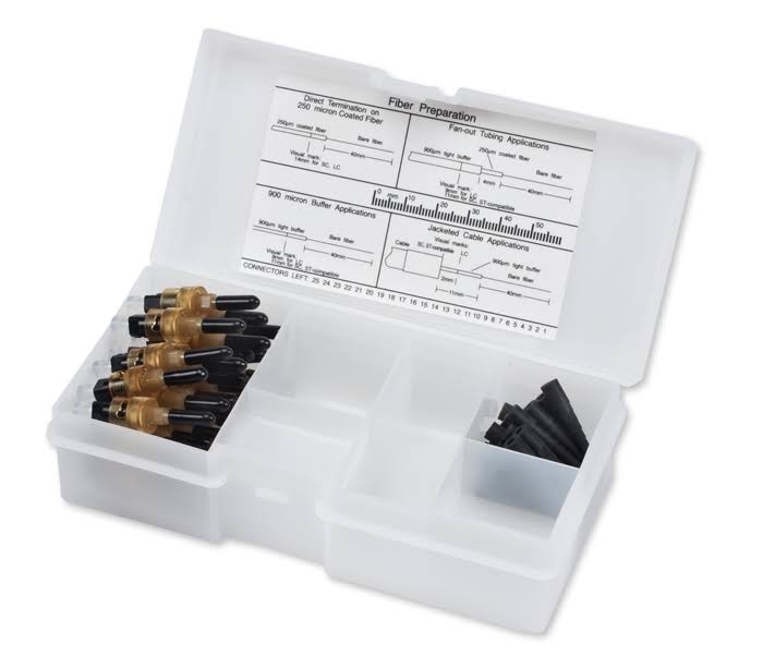 Fiber optic connector, Black, amber J8736