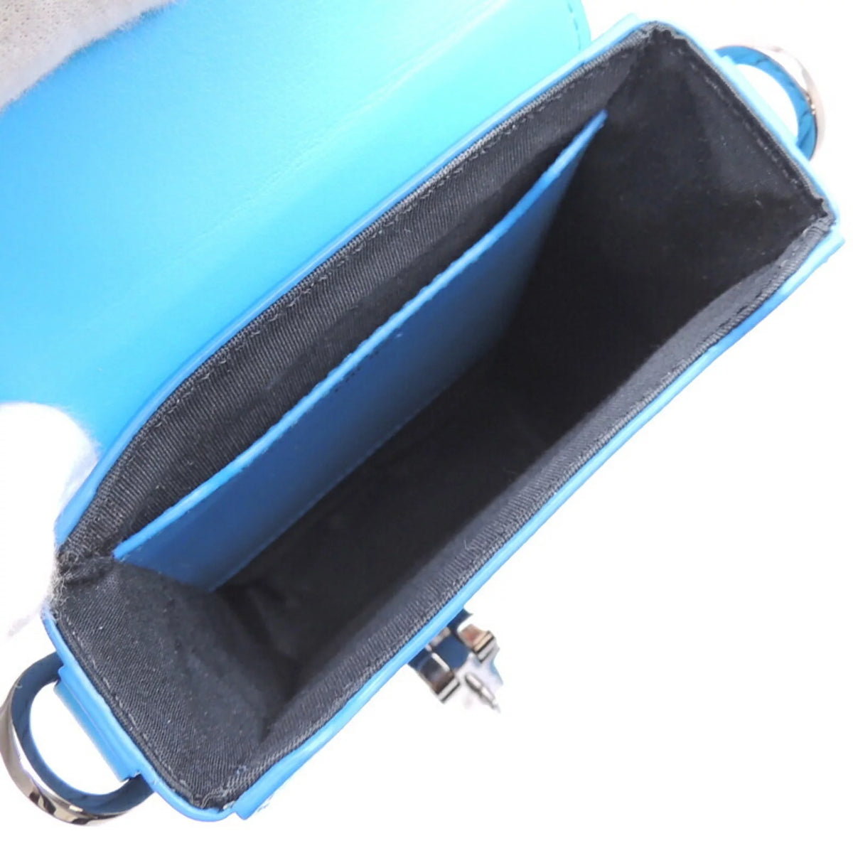 Pre-Owned Blue Leather Shoulder Bag X145997