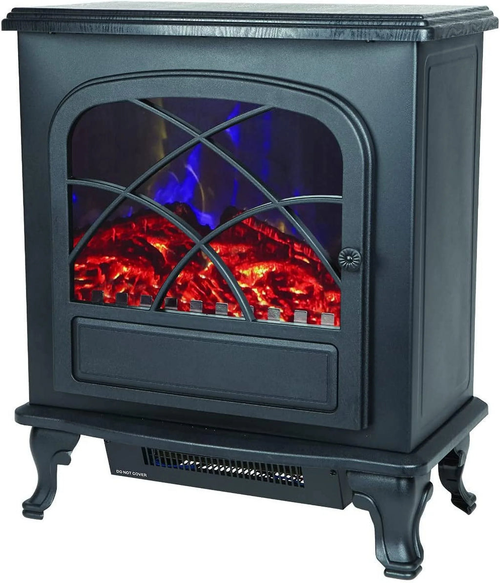 Black Infrared Electric Fireplace Stove Heater with Remote F101080
