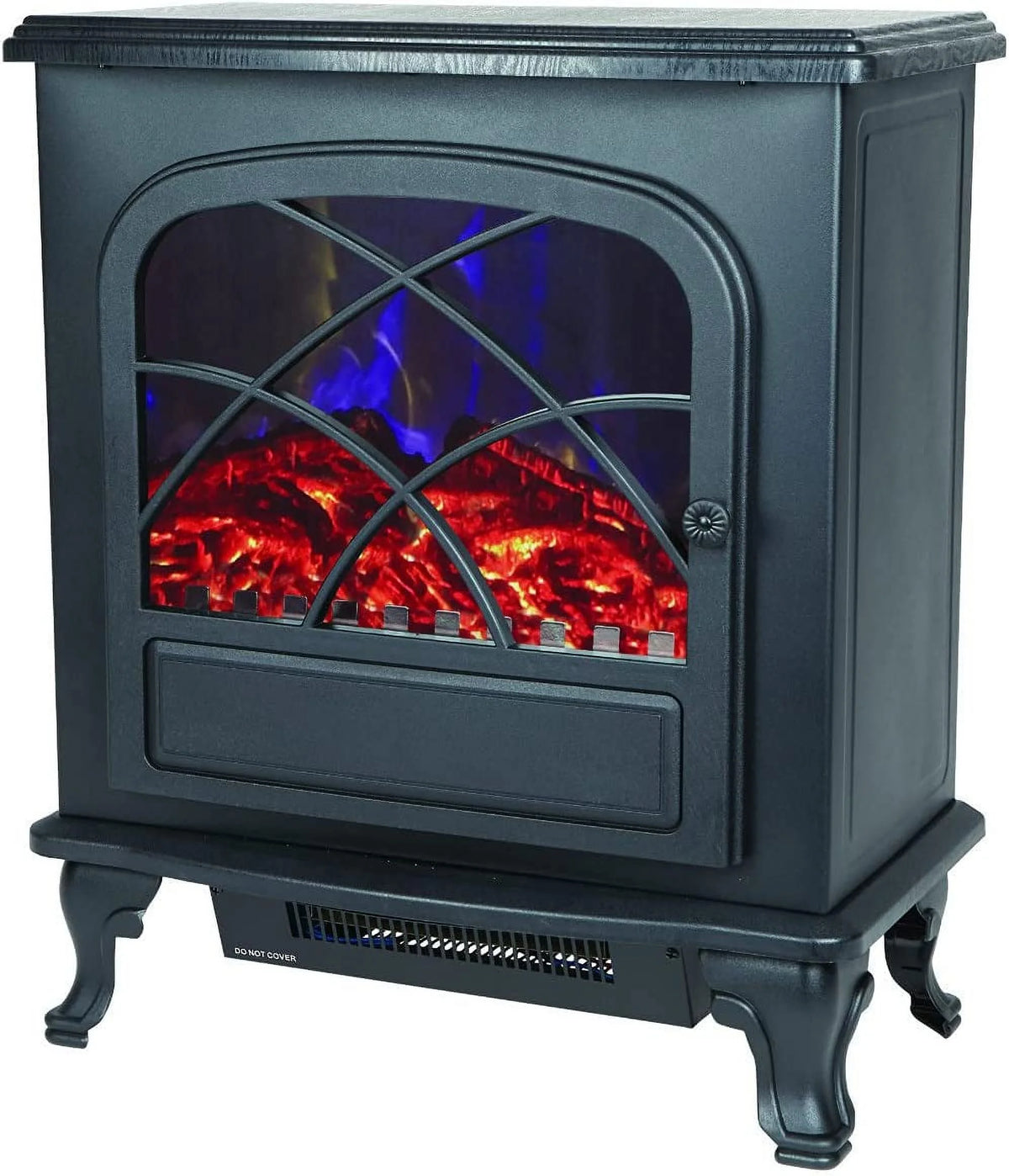Black Infrared Electric Fireplace Stove Heater with Remote F101080