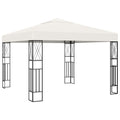 Cream Steel Frame Party Tent Canopy 9.8ft x 9.8ft x 8.5ft L590667