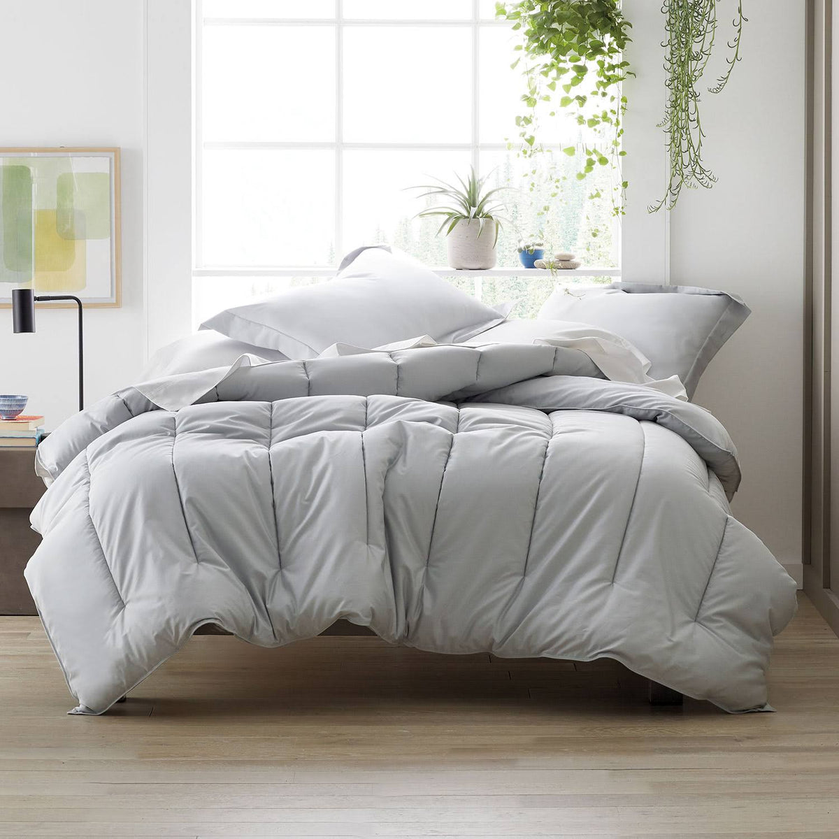Cotton Solid 300-Thread Count Sateen Full Duvet Cover W84935