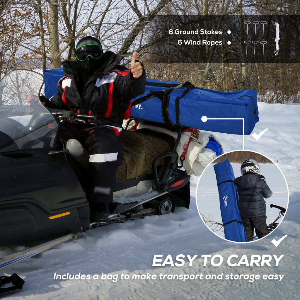 Red Pop-up Ice Fishing Tent R3093