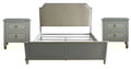 Beige Gray Eastern King 3pcs Bedroom Set I8792