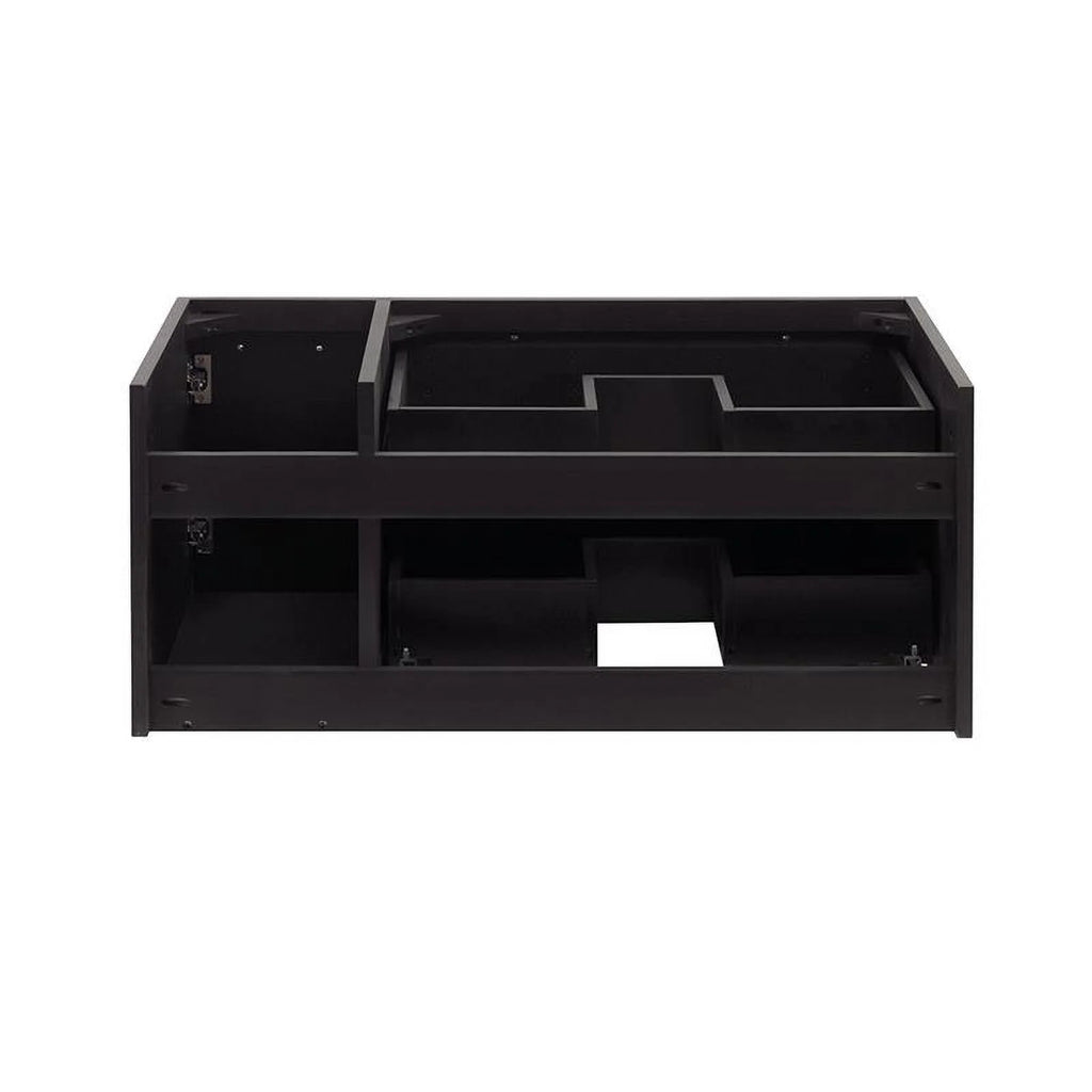 36" Wall Hung Vessel Sink Wood Bathroom Cabinet R62981