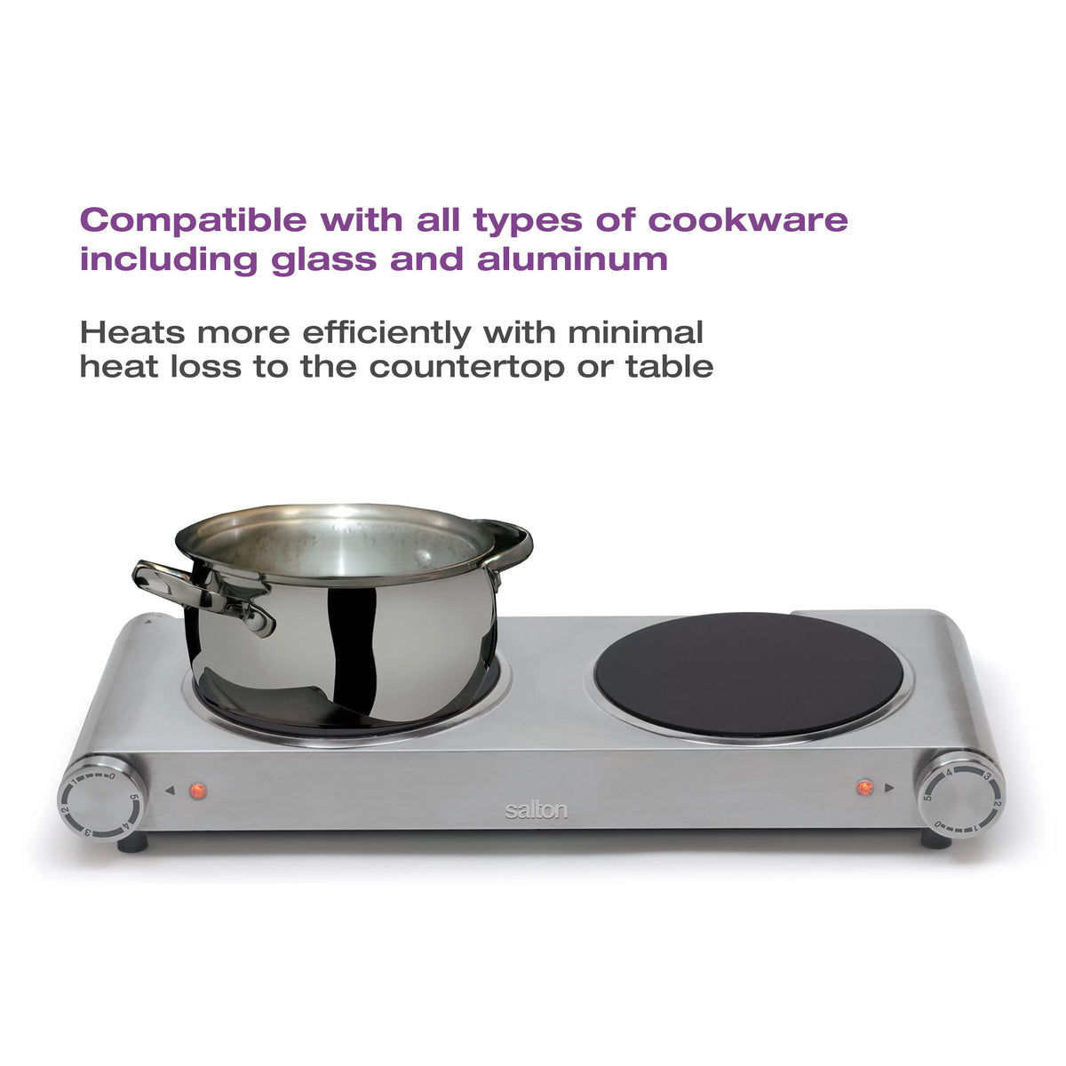 Portable Infrared Cooktop Double C818