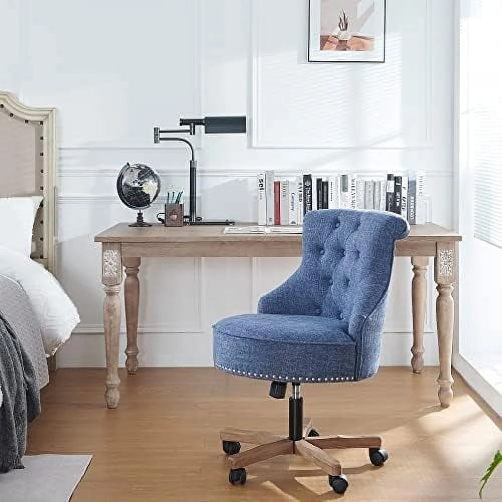 Blue Swivel Office Chair with Wheels Z5247