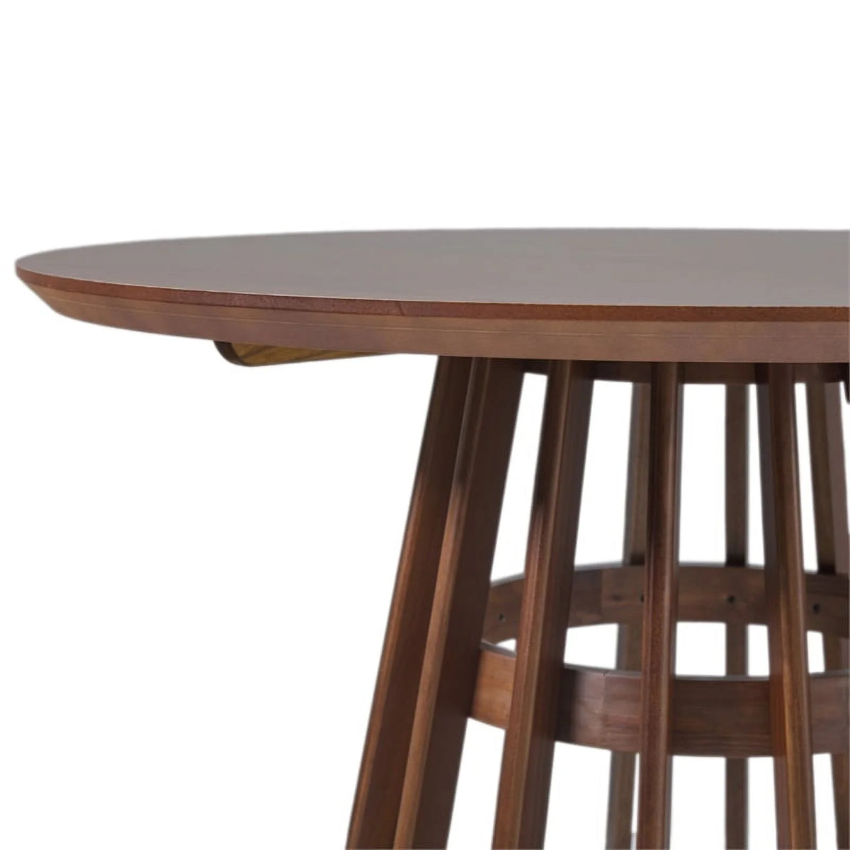 48" Mid-Century Round Wood Pedestal Dining Table R85770