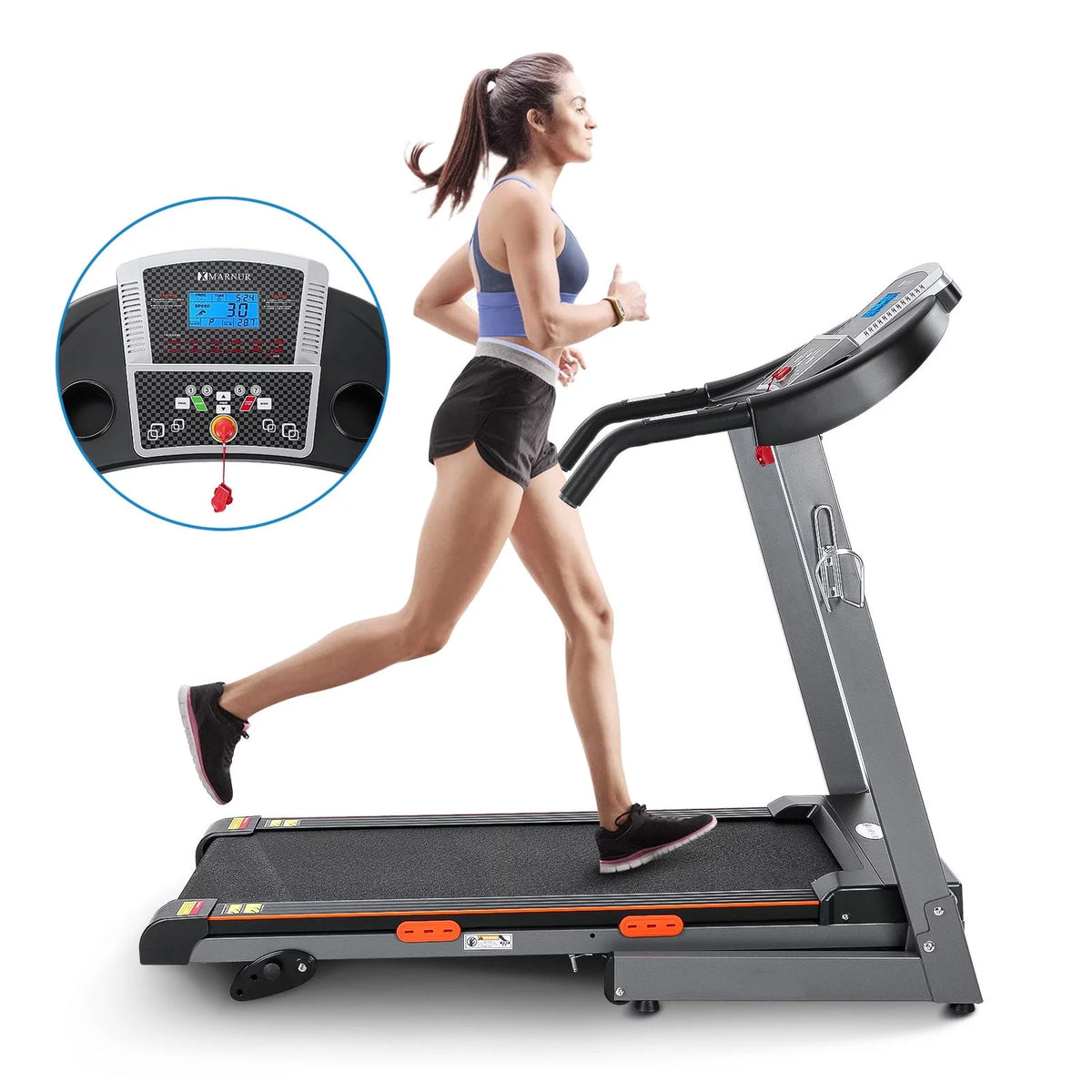 Electric Foldable Treadmill 2.5 HP 3 Levels Incline H400462
