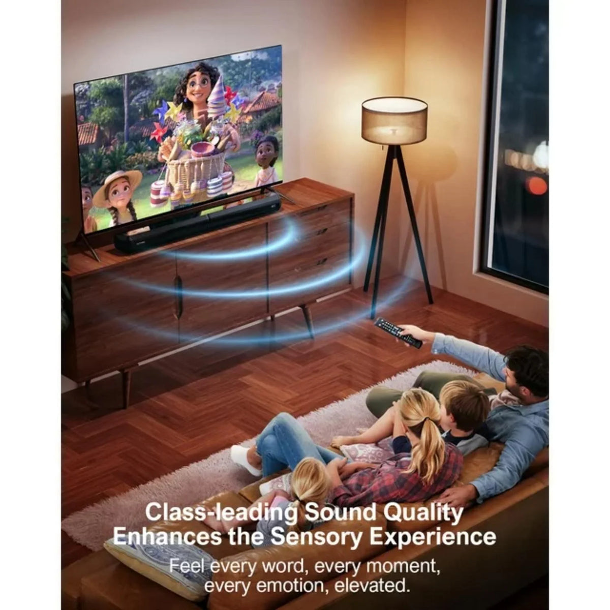 2.2ch Sound Bar with Dual Subwoofer V40200