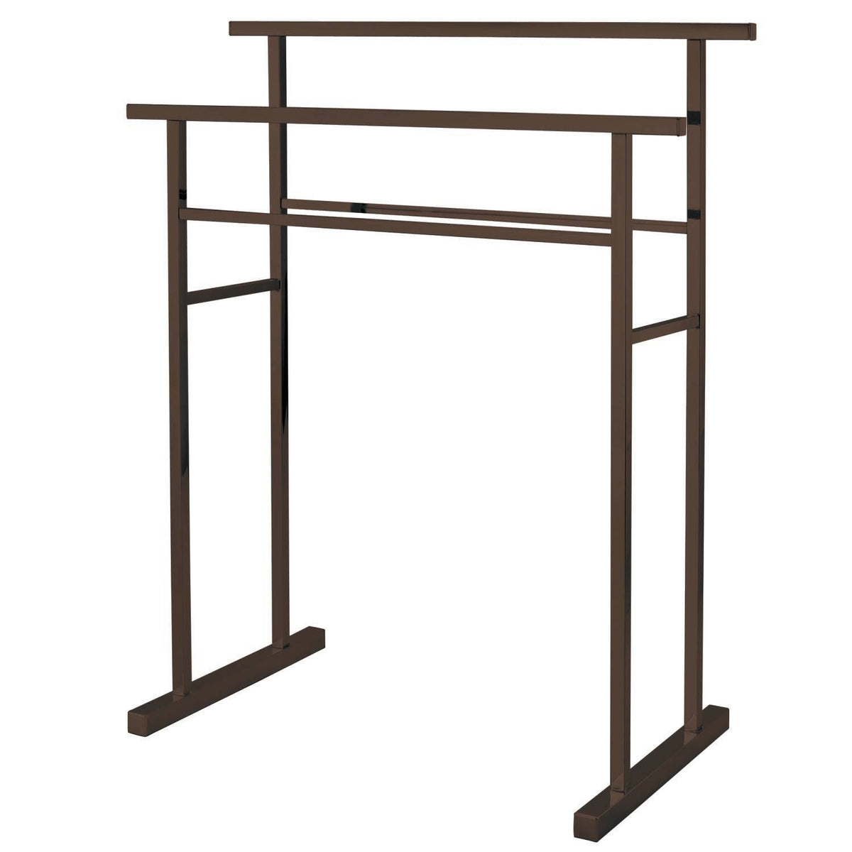 Pedestal Steel Construction Towel Rack Oil Rubbed Bronze W58308