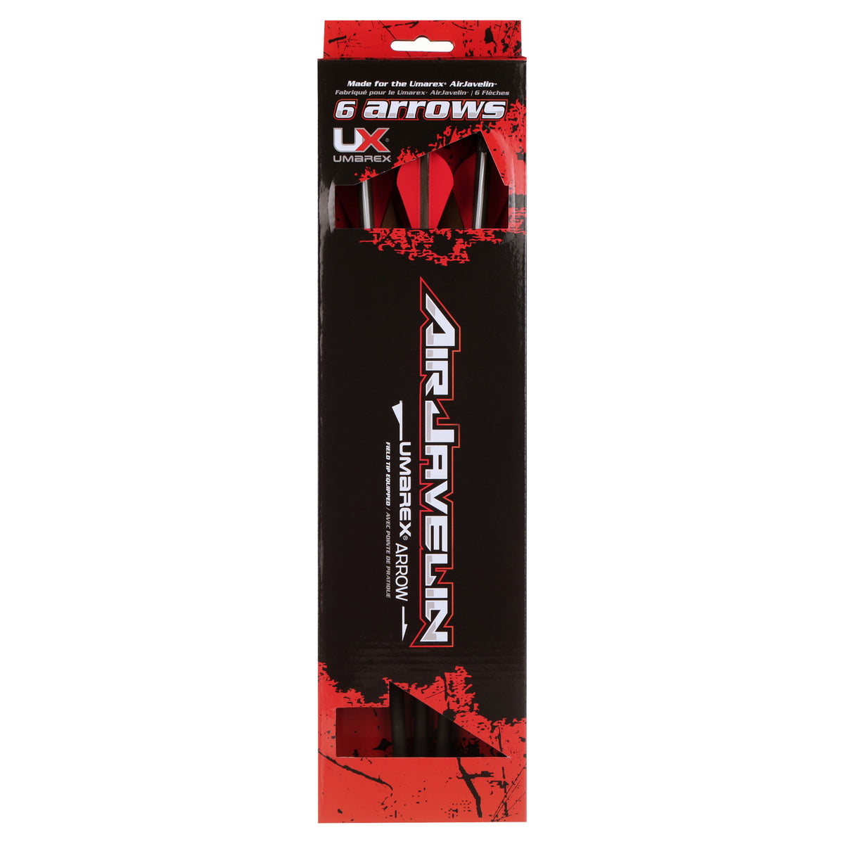 6-Pack Carbon Fiber Air Archery Arrows with Field Tips E9418