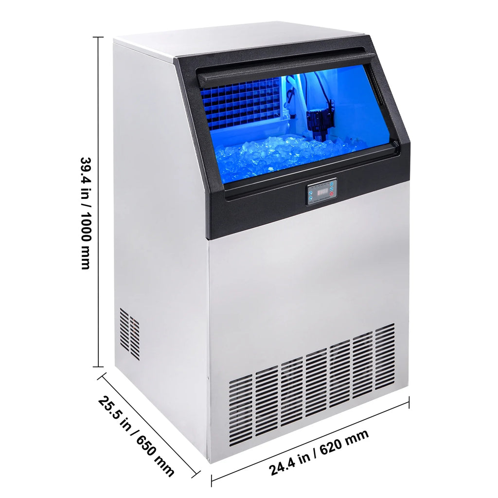 Commercial Ice Maker Freestanding Cabinet Machine 265lbs/24H Q8038
