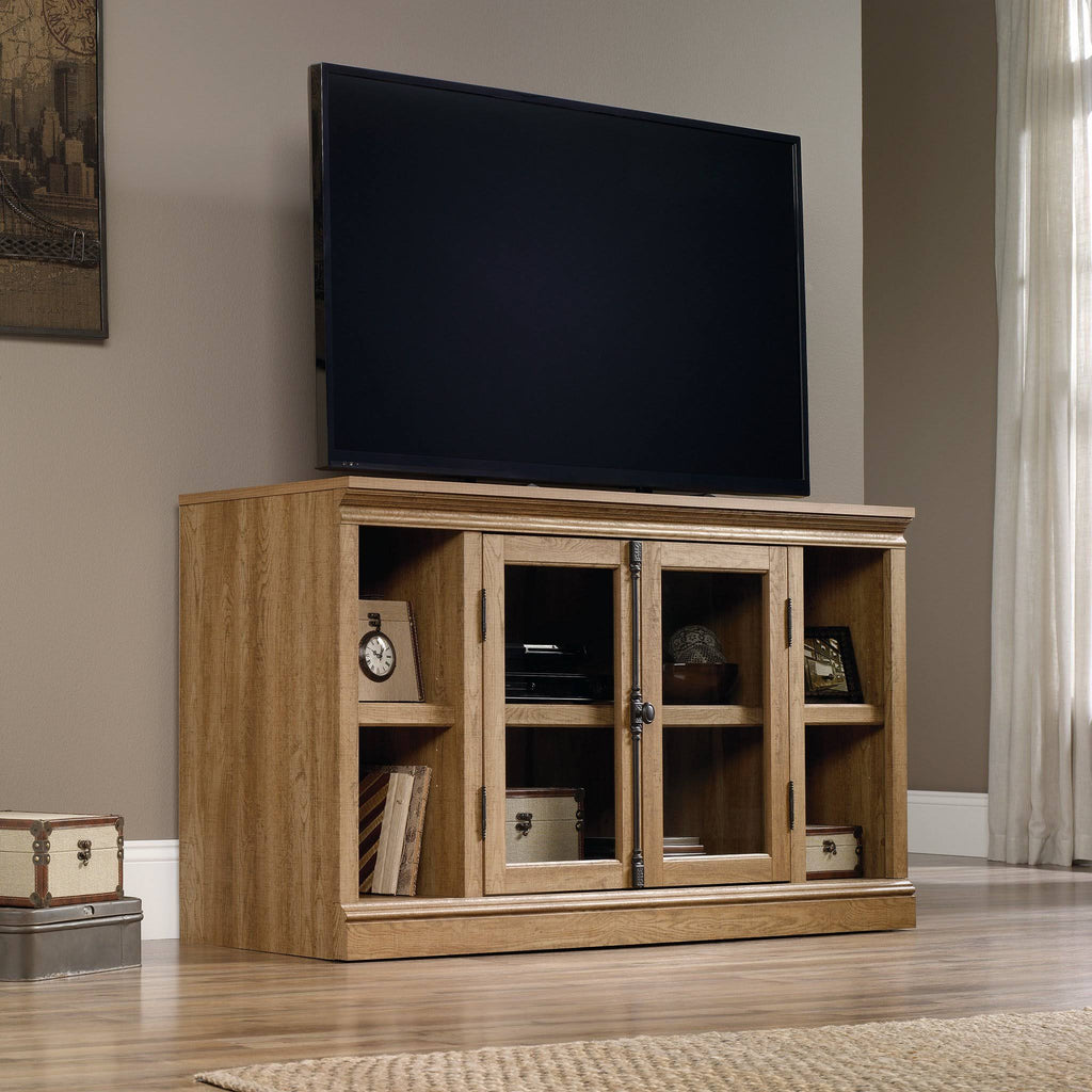 Scribed Oak Entertainment Credenza J29640