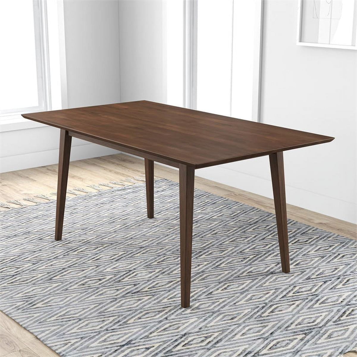 Brown Walnut Wood Large Dining Table S37962