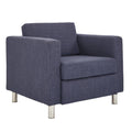 Navy Fabric Armchair E117