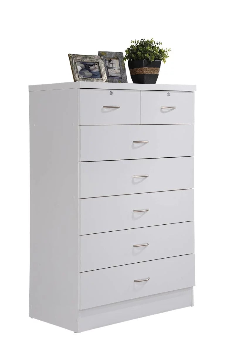 7 Drawer Mahogany Dresser with Two Locks Y535