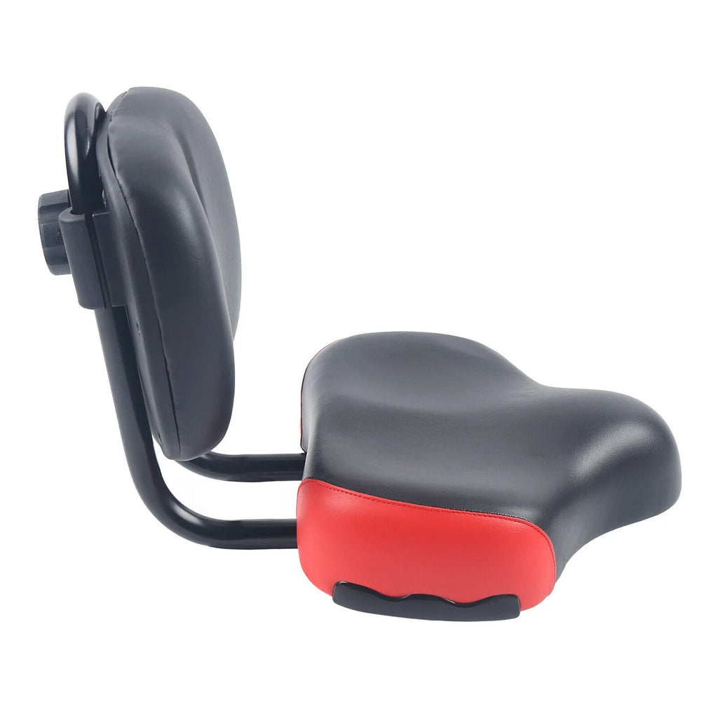 Wide Soft Bicycle Saddle with Backrest T96113