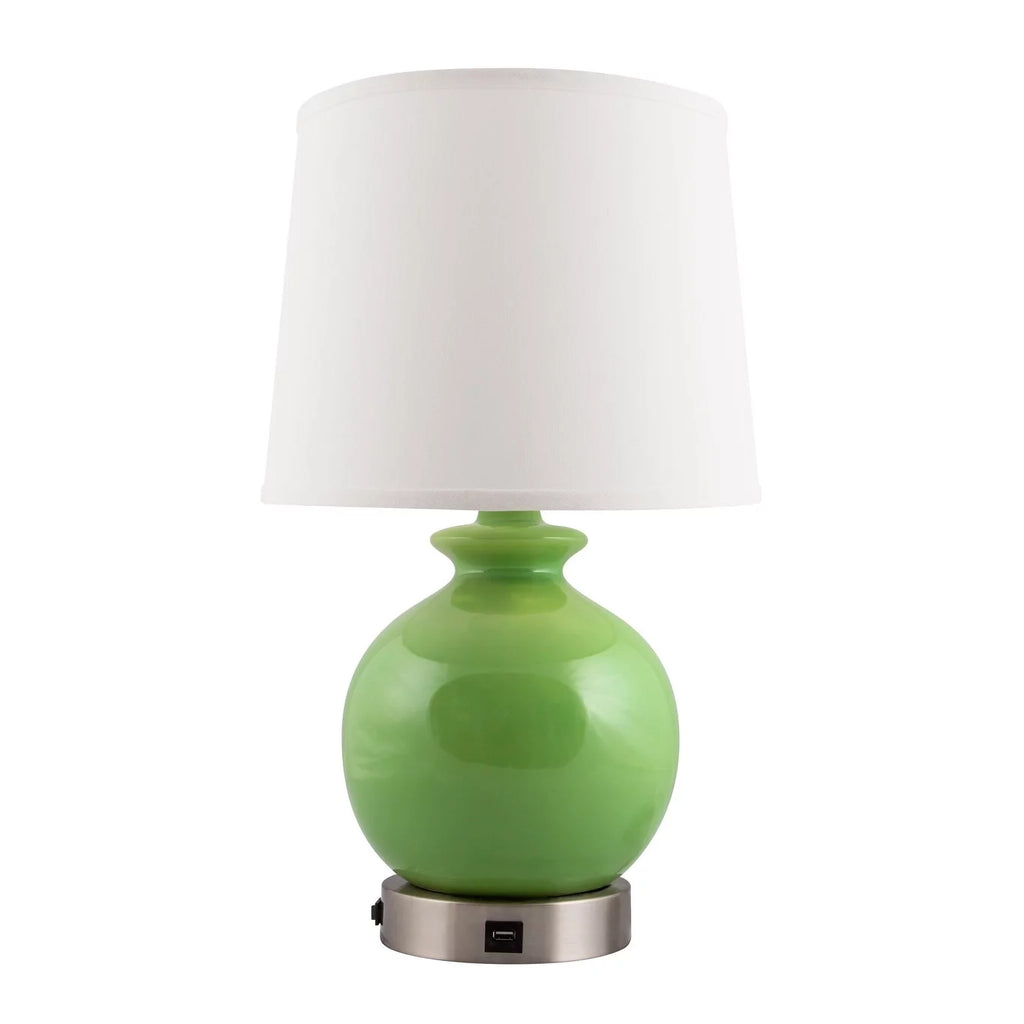 Ceramic Lamp with USB Base E6943