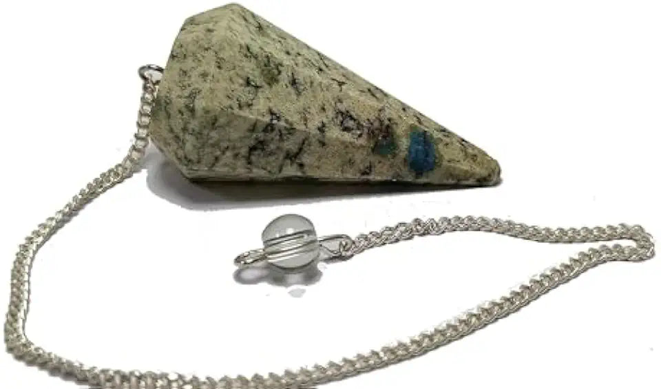 Crystal Quartz Cone Shape Stone Pendulum Q469452