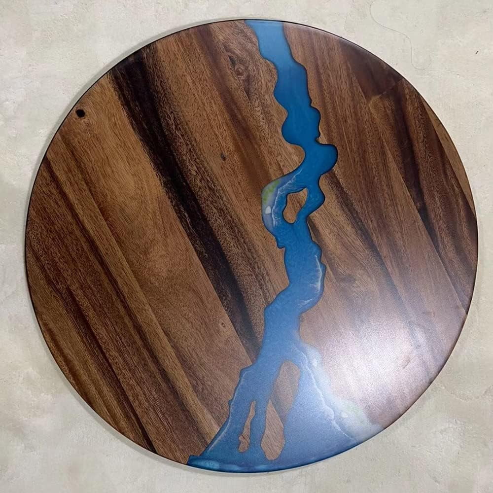 Round Teak Wood Resin Coffee Table Z861988
