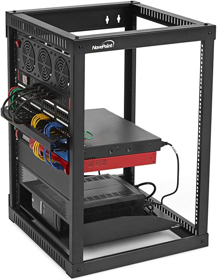 12U Wall Mount Network Rack, 22-Inch Depth, Steel L9446