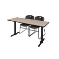 Training Table with 2 Stack Chairs L927