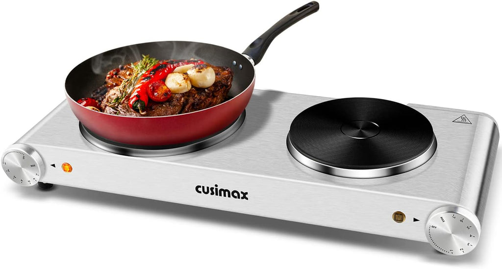Silver Stainless Steel Single Burner Electric Hot Plate O463467