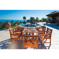 7-piece Wood Patio Dining Set N854