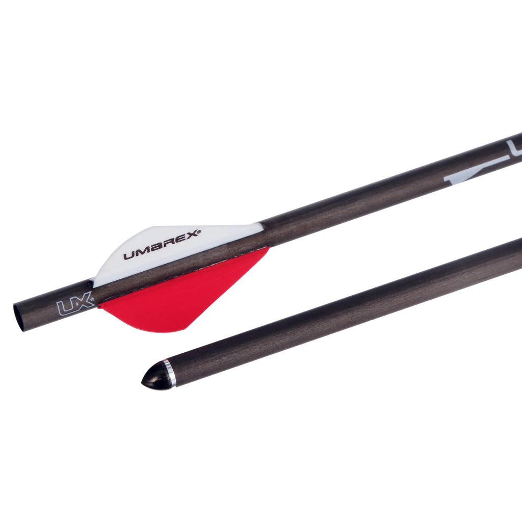 6-Pack Carbon Fiber Air Archery Arrows with Field Tips E9418