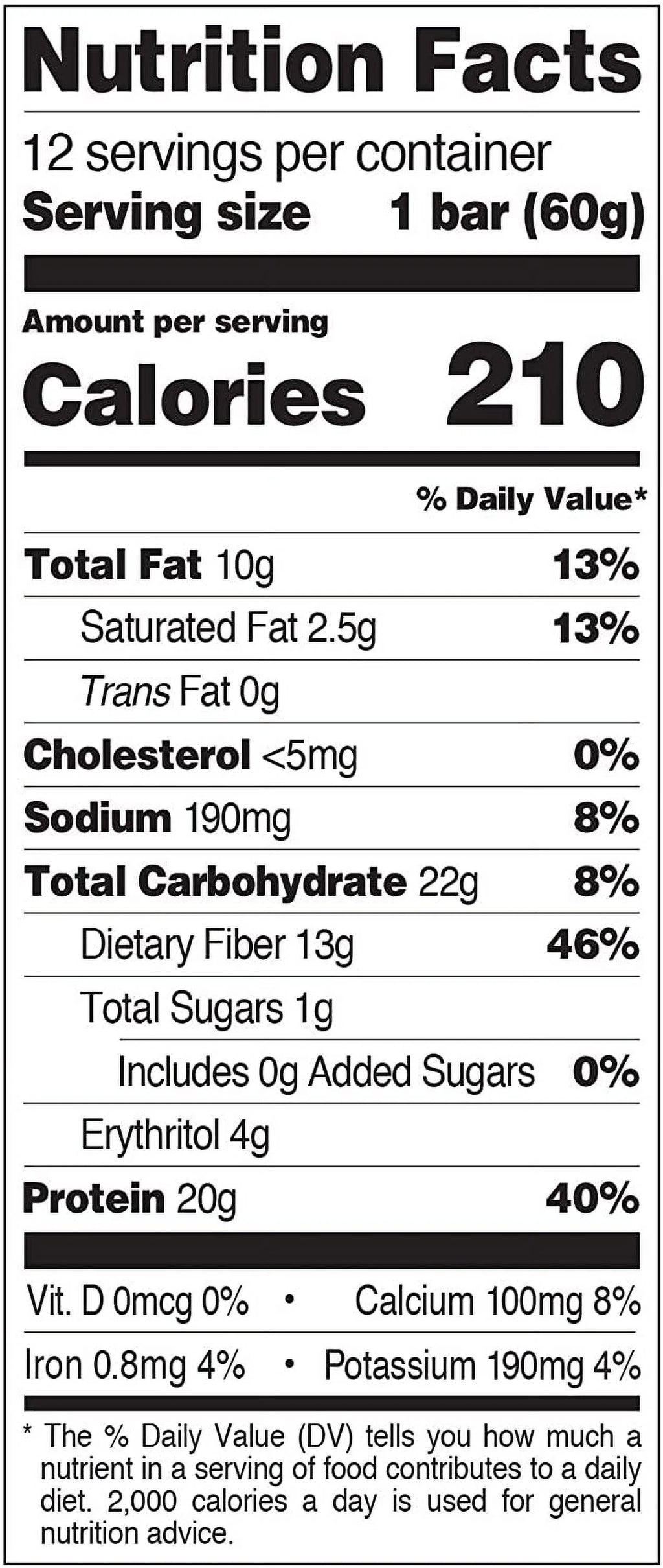 Chocolate Peanut Butter Protein Bar 2.12 oz 12 Bars B183