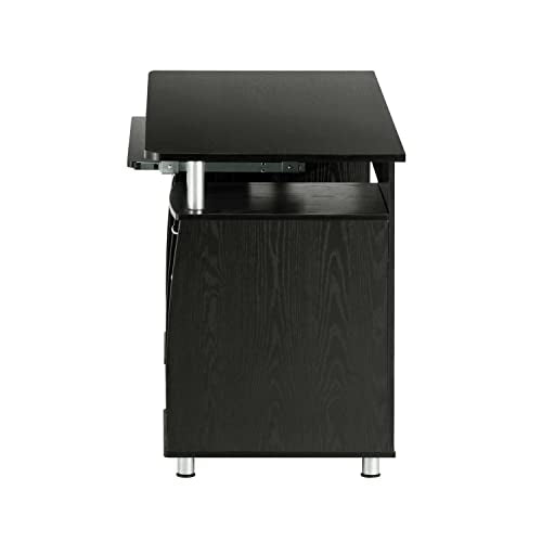 Espresso Writing Desk with Drawers & File Cabinet B20893