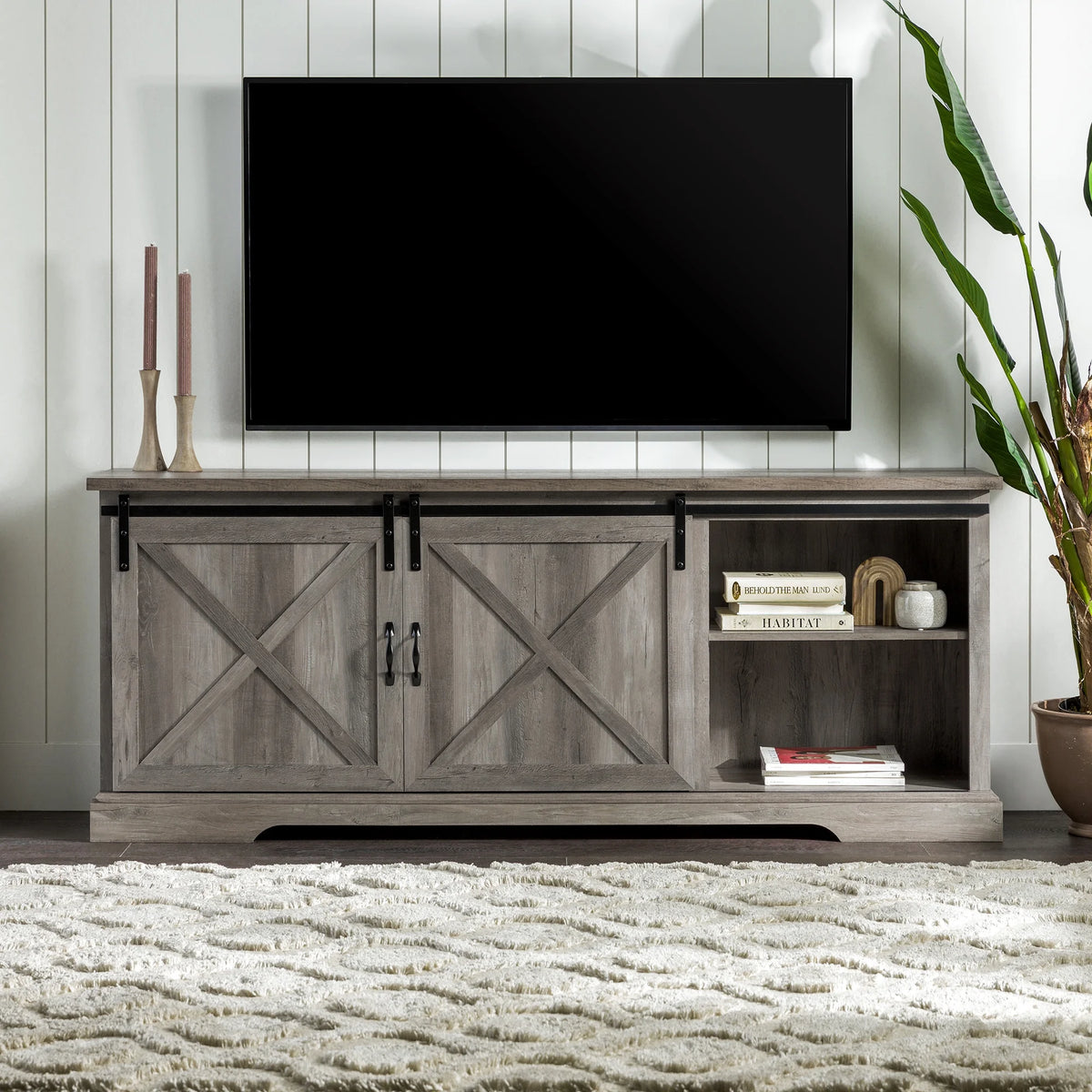 Modern Sliding Door TV Stand G19923