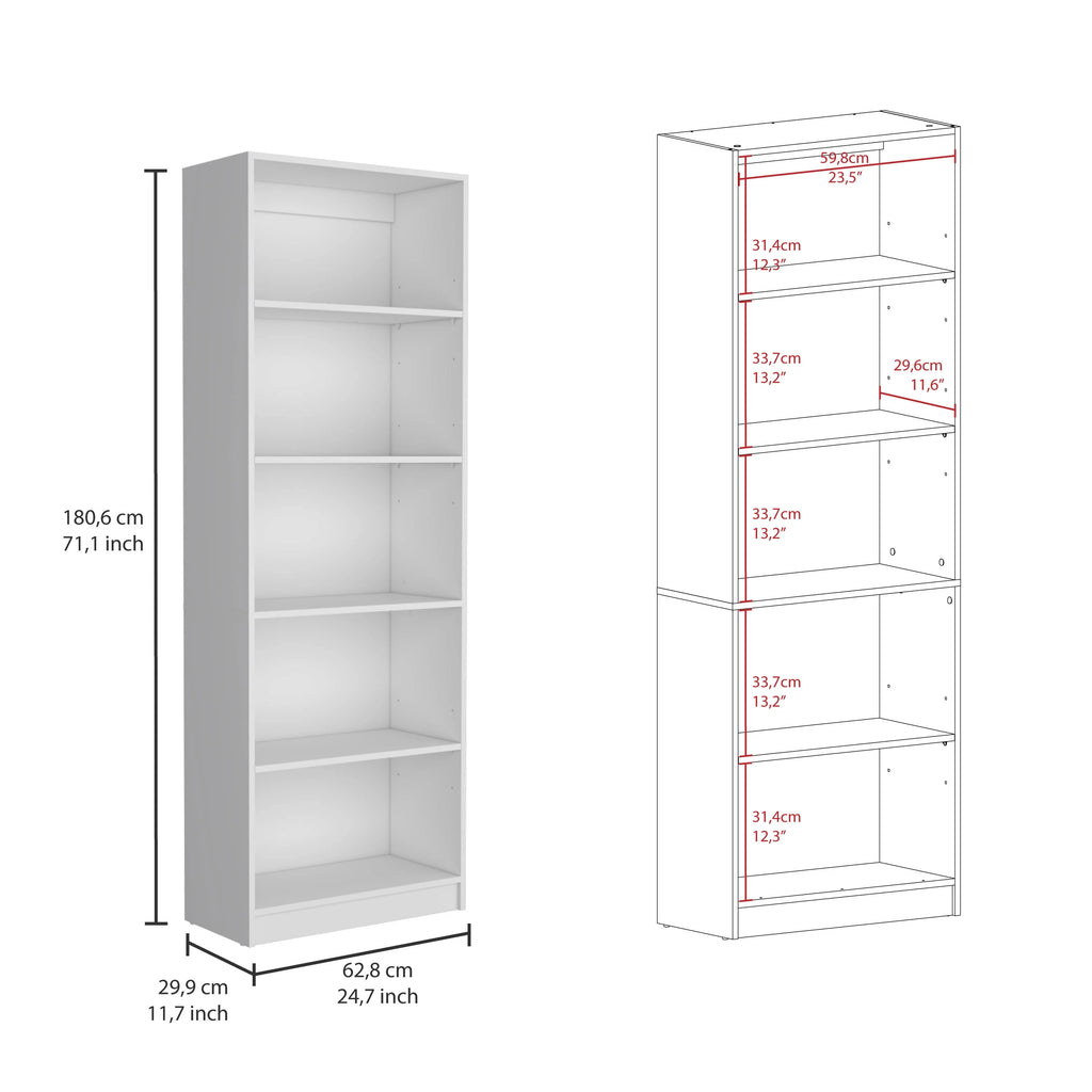 3 Piece Living Room Set with 3 Bookcases, White R101