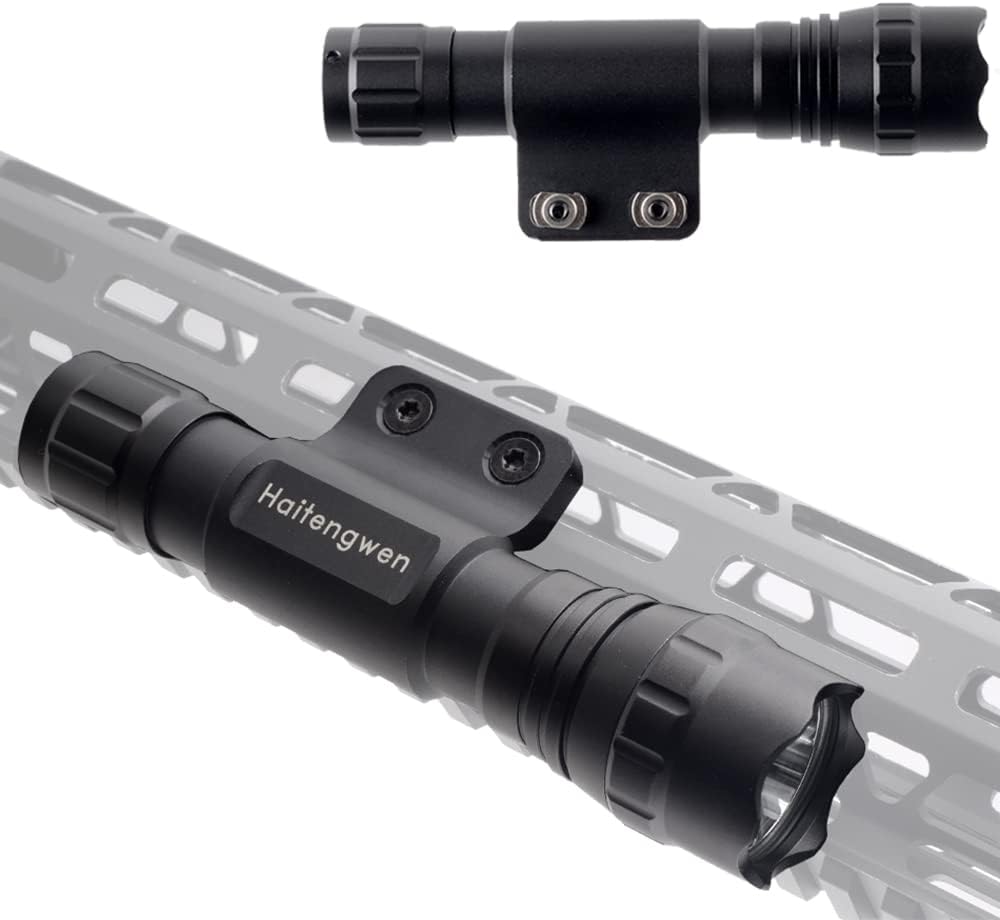 Green 540nm Rail Mounted Predator Flashlight, Rechargeable 18650, Pack of 2 K598902