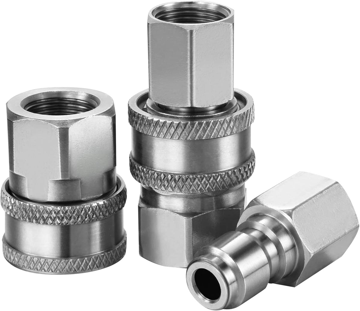 8 Sets NPT 3/8 Inch Stainless Steel Quick Hose Connector Fittings X582